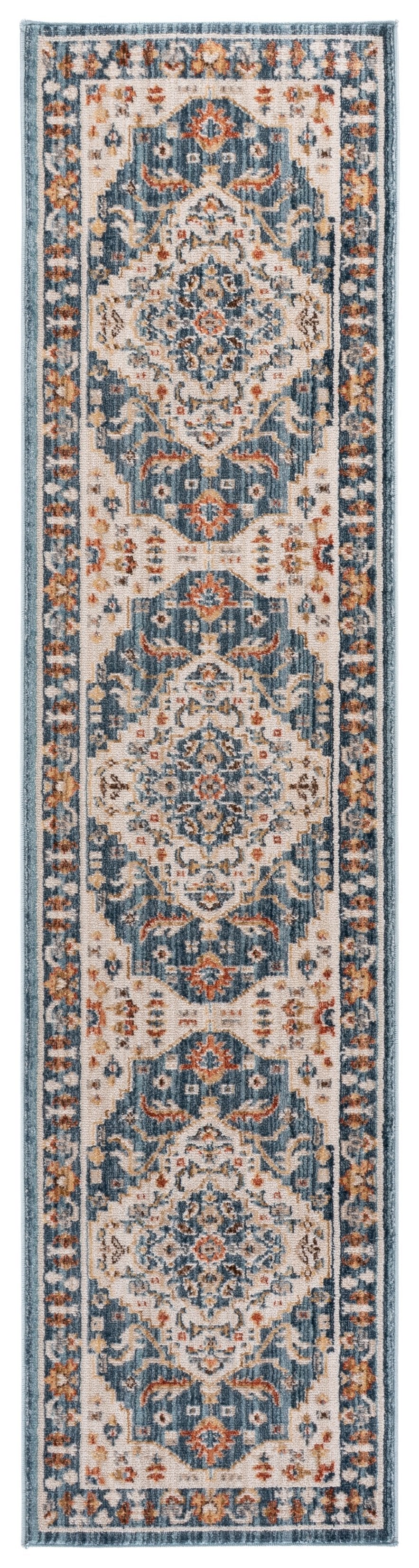 Safavieh Lrl Elegant Hayden Blue 5X7 Area Rug - Soft Power-Loomed Poly Blend, Stain-Resistant, Modern Flair LRL410M-5
