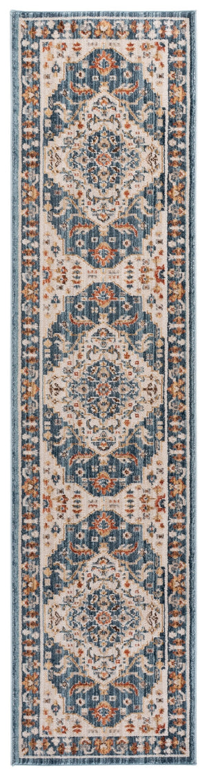 Safavieh Lrl Elegant Hayden Blue 5X7 Area Rug - Soft Power-Loomed Poly Blend, Stain-Resistant, Modern Flair LRL410M-5
