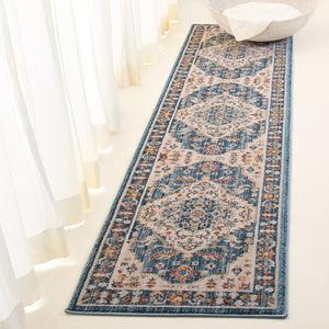 Safavieh Lrl Hayden Solid Blue Runner Rug Power Loomed in Turkey for Hallways and Entryways LRL410M-28