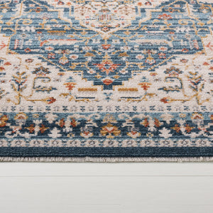 Safavieh Lrl Elegant Hayden Blue 5X7 Area Rug - Soft Power-Loomed Poly Blend, Stain-Resistant, Modern Flair LRL410M-5