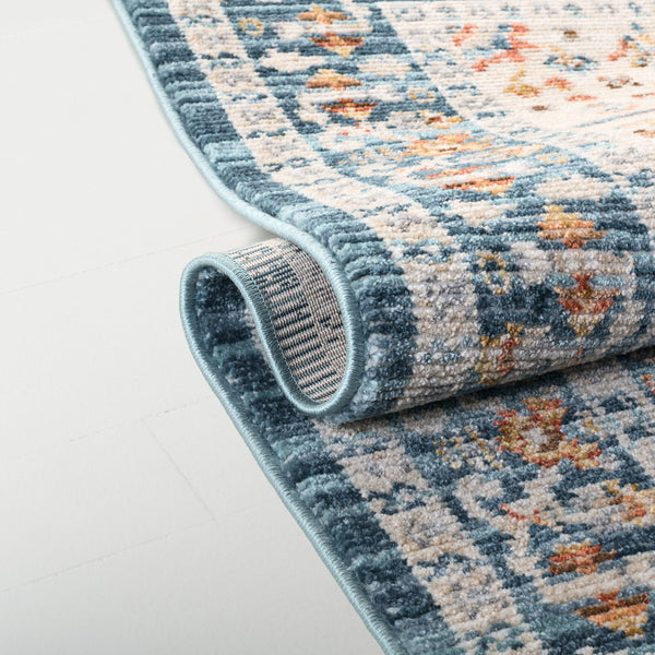 Safavieh Lrl Elegant Hayden Blue 5X7 Area Rug - Soft Power-Loomed Poly Blend, Stain-Resistant, Modern Flair LRL410M-5