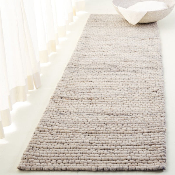 Safavieh Lrl Abram Handwoven Wool Runner Plush Beige Ivory Artisan Hallway Accent Rug 2'-3" x 8'-0" LRL6330A-28