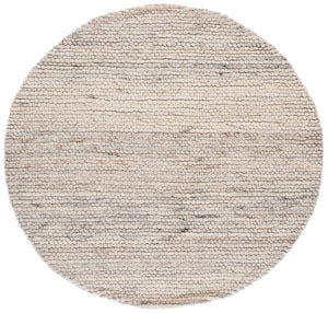 Safavieh Lrl Abram Handwoven Wool Runner Plush Beige Ivory Artisan Hallway Accent Rug 6'-0" x 6'-0" (Round) LRL6330A-6R