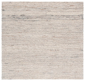 Safavieh Lrl Abram Handwoven Wool Runner Plush Beige Ivory Artisan Hallway Accent Rug 6'-0" x 6'-0" (Square) LRL6330A-6SQ