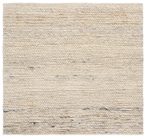 Safavieh Lrl Abram Handwoven Wool Runner Plush Beige Ivory Artisan Hallway Accent Rug 6'-0" x 6'-0" (Square) LRL6330A-6SQ