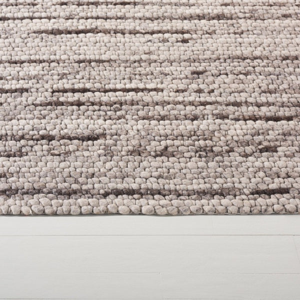 Safavieh Lrl Abram Hand-Woven Wool Runner Abstract Tonal Beige Grey for Hallways and Living Rooms 4'-0" x 6'-0" LRL6330B-4