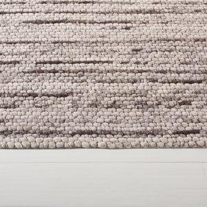 Safavieh Lrl Abram Hand-Woven Wool Runner Abstract Tonal Beige Grey for Hallways and Living Rooms 6'-0" x 6'-0" (Square) LRL6330B-6SQ