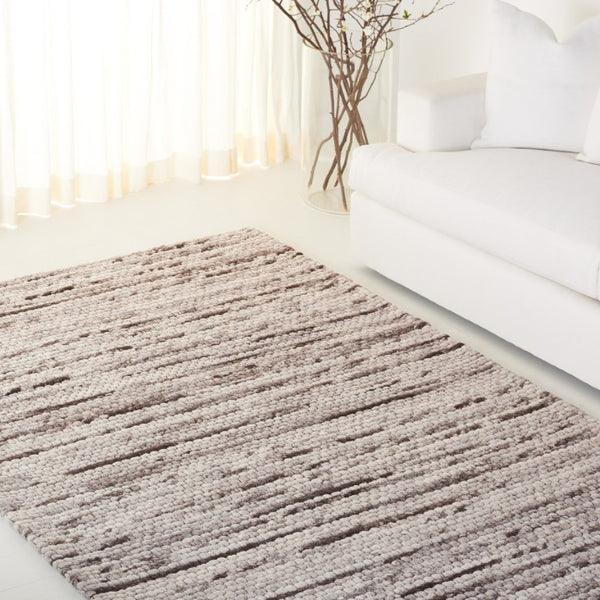 Safavieh Lrl Abram Hand-Woven Wool Runner Abstract Tonal Beige Grey for Hallways and Living Rooms 6'-0" x 9'-0" LRL6330B-6