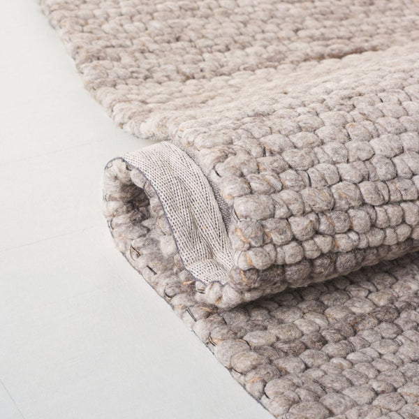 Safavieh Lrl Hand Woven Wool Cotton Runner Abstract Tonal Grey Beige Hallway Accent Rug 4'-0" x 6'-0" LRL6330F-4