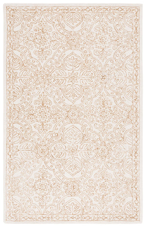 Safavieh Lrl Hand Tufted Wool Runner Rug Ivory Gold Oriental Floral Hallway Accent 5'-0" x 8'-0" LRL6603D-5