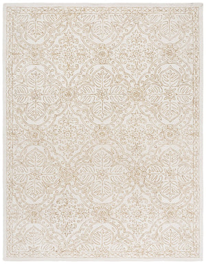 Safavieh Lrl Hand Tufted Wool Runner Rug Ivory Gold Oriental Floral Hallway Accent 8'-0" x 10'-0" LRL6603D-8