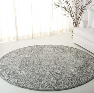 Safavieh Lrl Etienne Hand-Tufted Wool Runner Oriental Pattern for Hallways and Entryways 7'-0" x 7'-0" - Round LRL6603W-7R