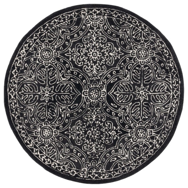 Safavieh Lrl Etienne Hand Tufted Wool Oriental Area Rug for Entryway Bedroom Hearth 5'-0" x 5'-0" (Round) LRL6603Z-5R