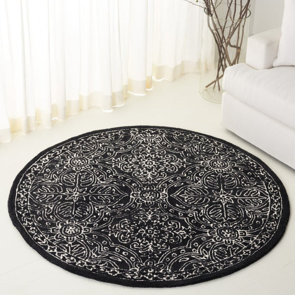 Safavieh Lrl Etienne Hand Tufted Wool Oriental Area Rug for Entryway Bedroom Hearth 5'-0" x 5'-0" (Round) LRL6603Z-5R
