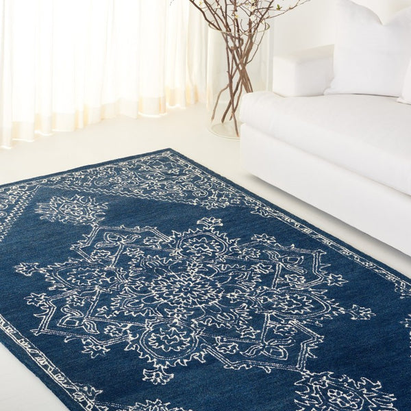 Safavieh Lrl Wesley Hand-Tufted Wool Oriental Accent Rug for Entryways and Bedroom Floors 5'-0" x 8'-0" LRL6604N-5