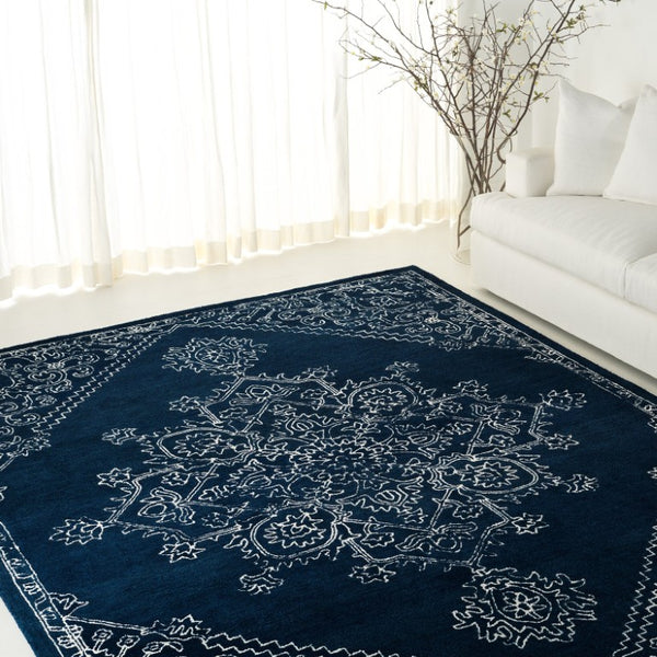 Safavieh Lrl Wesley Hand-Tufted Wool Oriental Accent Rug for Entryways and Bedroom Floors 8'-0" x 10'-0" LRL6604N-8