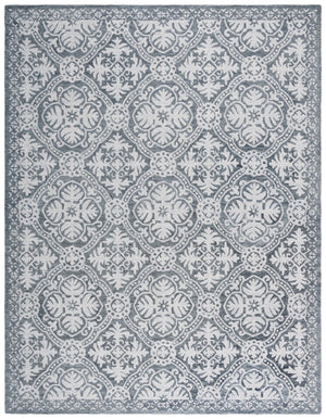 Safavieh Lauren Ralph Hand Tufted Wool Runner Oriental Hallway Rug in Silver Ivory Tones 8'-0" x 10'-0" LRL6606G-8