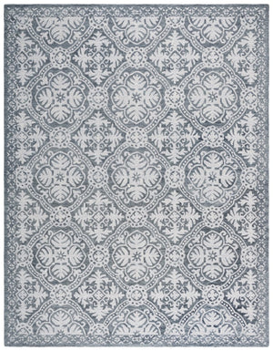 Safavieh Lauren Ralph Hand Tufted Wool Runner Oriental Hallway Rug in Silver Ivory Tones 8'-0" x 10'-0" LRL6606G-8