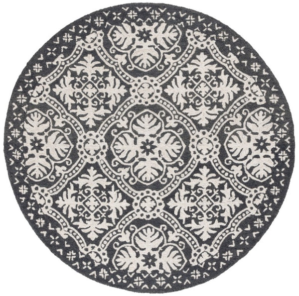 Safavieh Lauren Ralph Hand-Tufted Wool Runner Oriental Motif for Hallways and Entryways 6'-0" x 6'-0" LRL6606H-6R