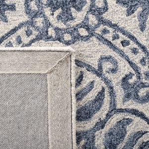 Safavieh Lauren Hand‑Tufted Wool Rug Navy Ivory Floral Motif—Low‑Profile, Durable 6X9 Area Accent Rug 6'-0" x 9'-0" LRL6606N-6