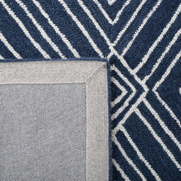 Safavieh Lrl Hand-Tufted Wool Cotton Indigo Area Rug Artisan Woven for Large Living Spaces LRL6608N