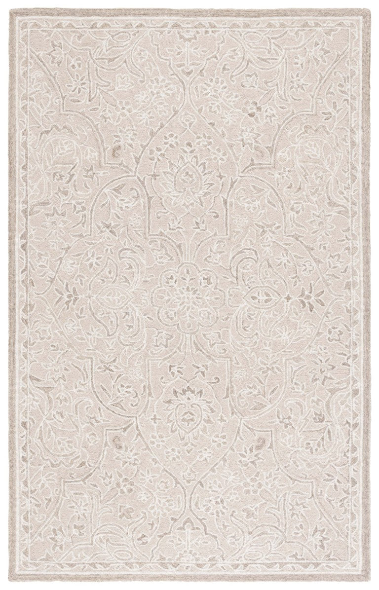 Safavieh Lrl Hand-Tufted Wool Cotton Floral Rug Soft Botanical Pattern for Living Room Decor LRL6636B-5