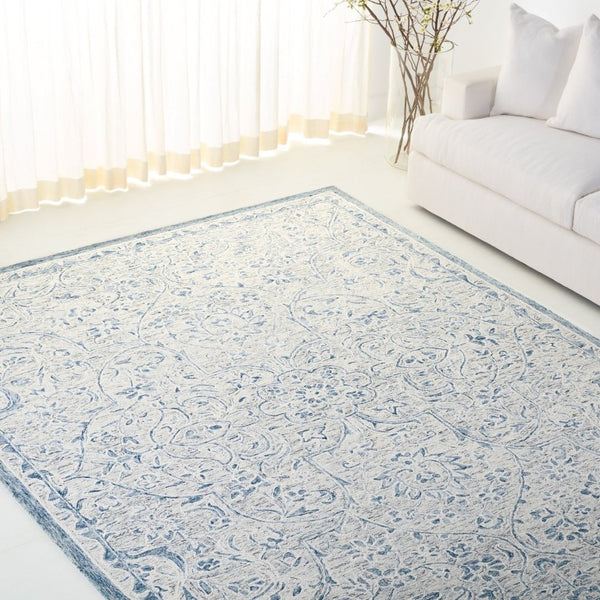 Safavieh Lrl Hand Tufted Wool Runner Rug with Floral Botanical Motifs for Hallway Corridors 8'-0" x 10'-0" LRL6636M-8