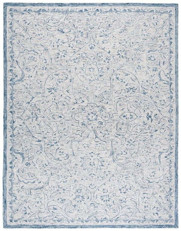 Safavieh Lrl Hand Tufted Wool Runner Rug with Floral Botanical Motifs for Hallway Corridors 8'-0" x 10'-0" LRL6636M-8