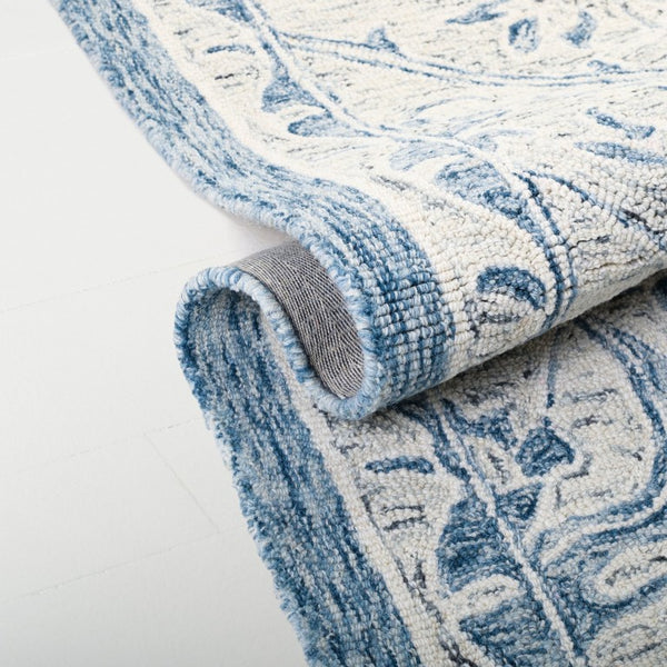 Safavieh Lrl Hand Tufted Wool Runner Rug with Floral Botanical Motifs for Hallway Corridors 8'-0" x 10'-0" LRL6636M-8