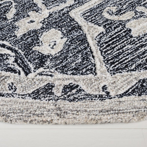 Safavieh Lrl Juniper Hand-Tufted Wool Cotton Runner Rug with Ornate Floral Motifs for Hallways 7'-0" x 7'-0" (Round) LRL6636Z-7R