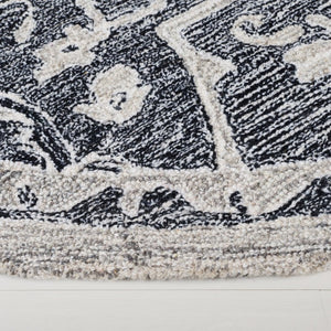 Safavieh Lrl Juniper Hand-Tufted Wool Cotton Runner Rug with Ornate Floral Motifs for Hallways 7'-0" x 7'-0" (Round) LRL6636Z-7R