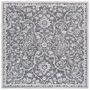 Safavieh Lrl Juniper Hand-Tufted Wool Cotton Runner Rug with Ornate Floral Motifs for Hallways 7'-0" x 7'-0" (Square) LRL6636Z-7SQ