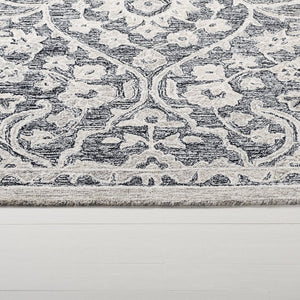 Safavieh Lrl Juniper Hand-Tufted Wool Cotton Runner Rug with Ornate Floral Motifs for Hallways 7'-0" x 7'-0" (Square) LRL6636Z-7SQ