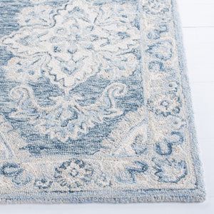 Safavieh Lrl 6637N Declan Navy/Ivory 10X14 Hand-Tufted Wool Oriental Rug — Low-Pile, Timeless Craftsmanship LRL6637N-10