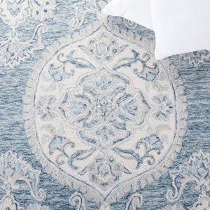 Safavieh Lrl Hand Tufted Wool Oriental Area Rug Navy Ivory Traditional Living Room Accent LRL6637N-9