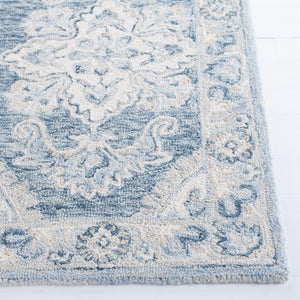Safavieh Lrl Hand Tufted Wool Oriental Area Rug Navy Ivory Traditional Living Room Accent LRL6637N-9