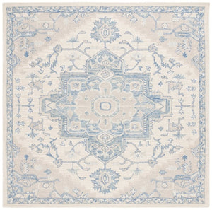 Safavieh Percy Hand Tufted Wool Area Rug Oversized Ivory Blue for Large Living Rooms LRL6652G