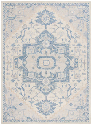 Safavieh Percy Hand Tufted Wool Area Rug Oversized Ivory Blue for Large Living Rooms LRL6652G