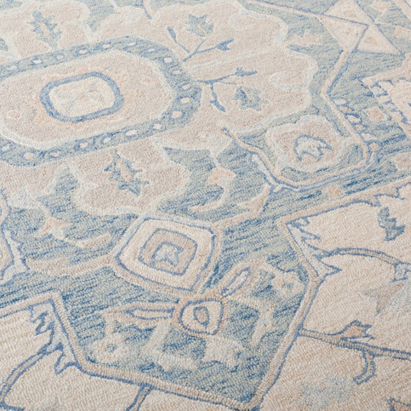 Safavieh Percy Hand Tufted Wool Area Rug Oversized Ivory Blue for Large Living Rooms LRL6652G