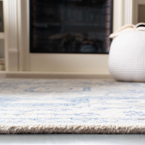 Safavieh Percy Hand Tufted Wool Area Rug Oversized Ivory Blue for Large Living Rooms LRL6652G