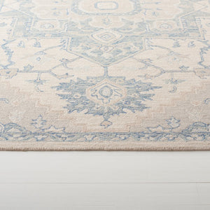 Safavieh Percy Hand Tufted Wool Area Rug Oversized Ivory Blue for Large Living Rooms LRL6652G