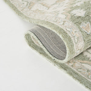 Safavieh Percy Hand Tufted Wool Area Rug in Earthy Green Ivory for Living Room or Bedroom 9'-0" x 12'-0" LRL6652Y-9