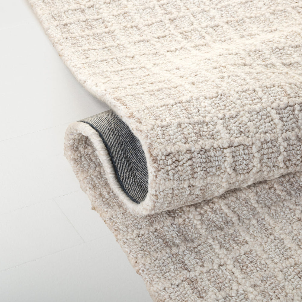 Safavieh Lrl Hand‑Tufted Beige Ivory Wool Rug — Minimalist Modern Rectangular Area Rug, Low Profile Durable Comfort 5'-0" x 8'-0" LRL6929B-5