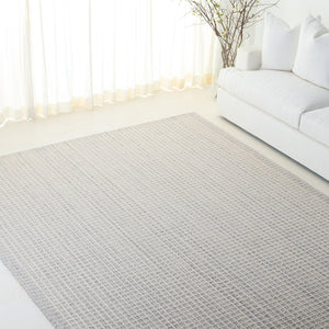 Safavieh Lrl Silver Ivory Hand-Tufted Wool-Cotton Rug — Low-Pile Modern Neutral Accent For Living Spaces 4'-0" x 6'-0" LRL6929G-4