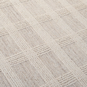 Safavieh Lrl Hand-Tufted 8X10 Beige Ivory Wool Rug, 3/8" Pile, Modern Minimalist Rectangular Design, Durable LRL6931B-8