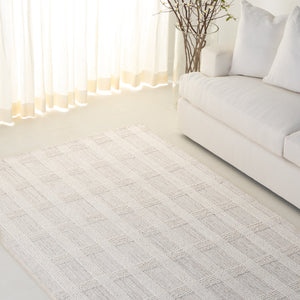 Safavieh Lrl Hand-Tufted 8X10 Beige Ivory Wool Rug, 3/8" Pile, Modern Minimalist Rectangular Design, Durable LRL6931B-8