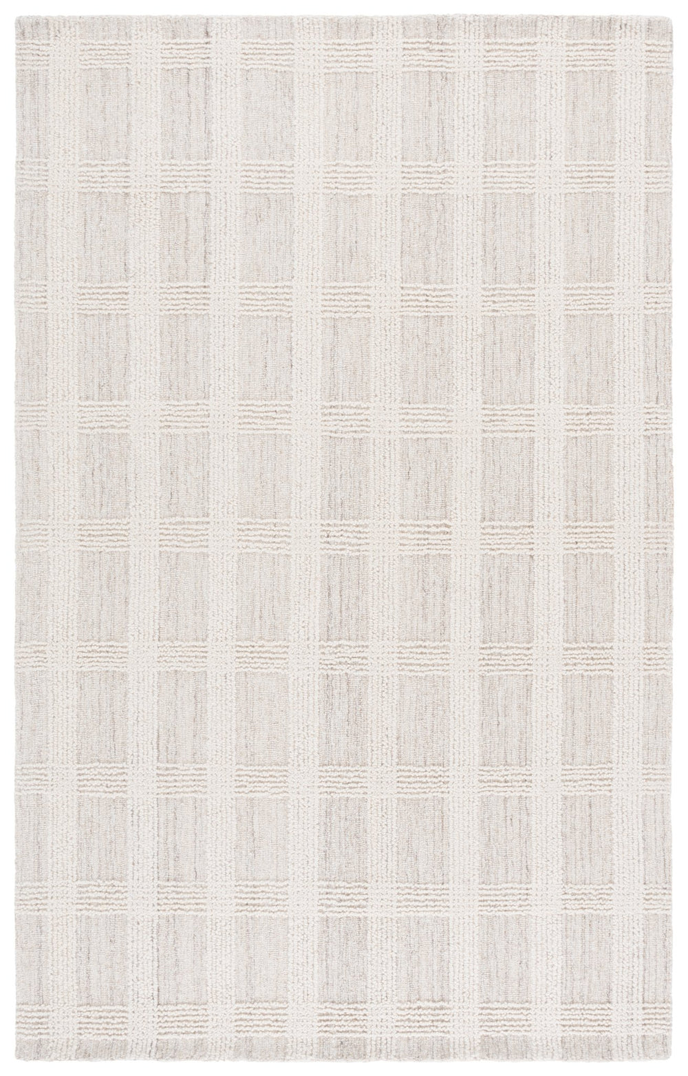 Safavieh Lrl Hand-Tufted 8X10 Beige Ivory Wool Rug, 3/8" Pile, Modern Minimalist Rectangular Design, Durable LRL6931B-8