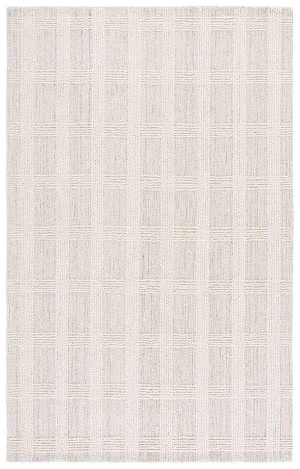 Safavieh Lrl Hand-Tufted 8X10 Beige Ivory Wool Rug, 3/8" Pile, Modern Minimalist Rectangular Design, Durable LRL6931B-8
