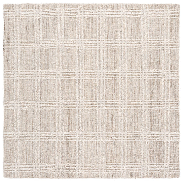 Safavieh Lrl Hand-Tufted 8X10 Beige Ivory Wool Rug, 3/8" Pile, Modern Minimalist Rectangular Design, Durable LRL6931B-8