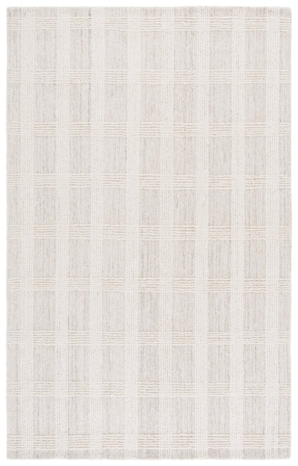 Safavieh Lrl Hand Tufted Wool Runner Rug Neutral Ivory Hallway Accent Soft Warm Solid 5'-0" x 8'-0" LRL6931B-5